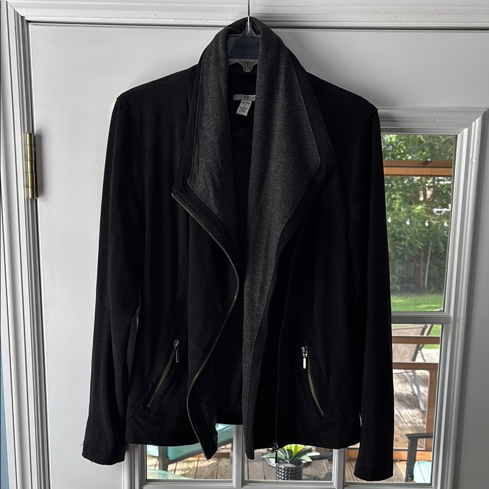 Astars Black Jacket with Gray Lining